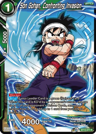 Son Gohan, Confronting Invasion (BT15-071) [Saiyan Showdown] | Event Horizon Hobbies CA