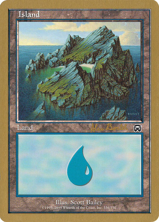 Island (ab336) (Alex Borteh) [World Championship Decks 2001] | Event Horizon Hobbies CA