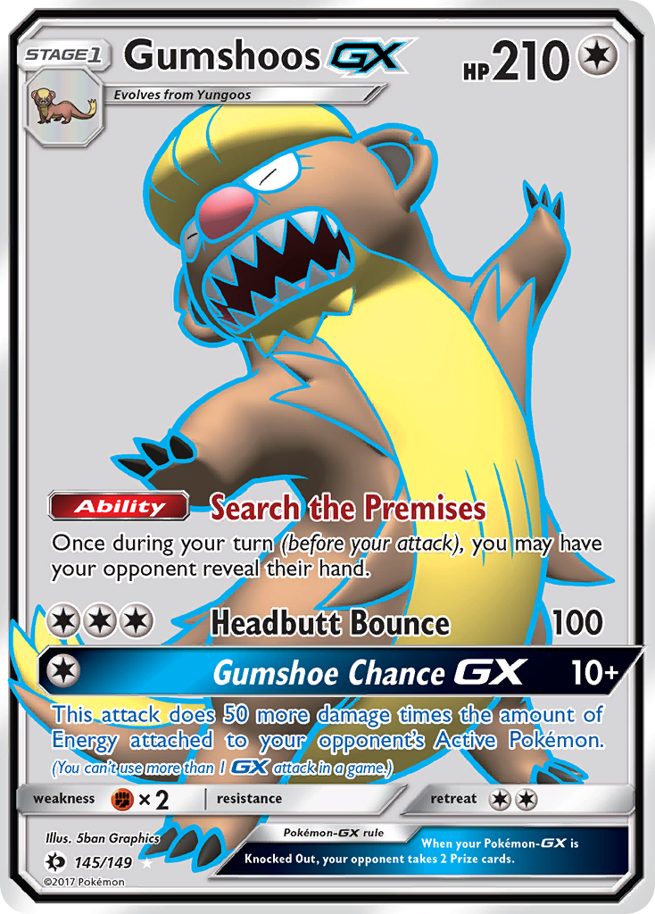 Gumshoos GX (145/149) [Sun & Moon: Base Set] | Event Horizon Hobbies CA