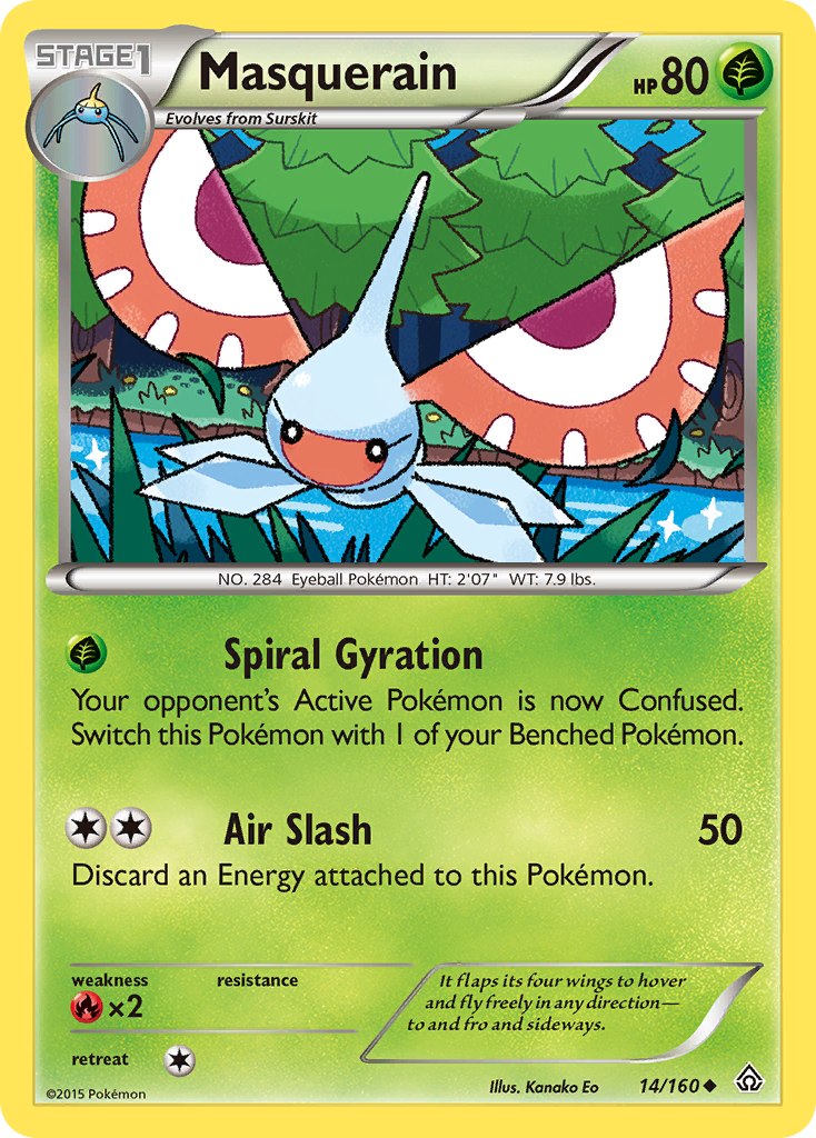 Masquerain (14/160) [XY: Primal Clash] | Event Horizon Hobbies CA