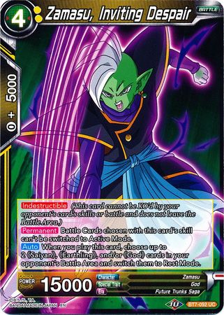 Zamasu, Inviting Despair (BT7-092) [Assault of the Saiyans] | Event Horizon Hobbies CA