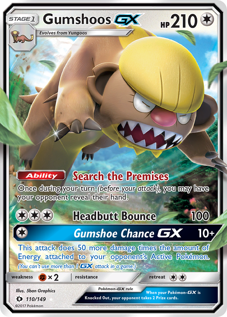 Gumshoos GX (110/149) [Sun & Moon: Base Set] | Event Horizon Hobbies CA