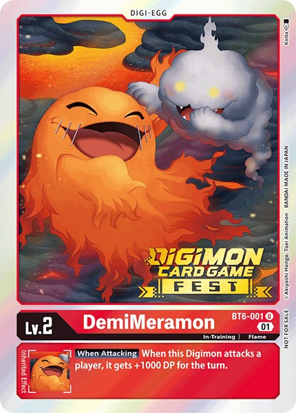 DemiMeramon [BT6-001] (Digimon Card Game Fest 2022) [Double Diamond Promos] | Event Horizon Hobbies CA
