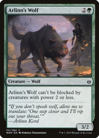 Arlinn's Wolf [War of the Spark] | Event Horizon Hobbies CA