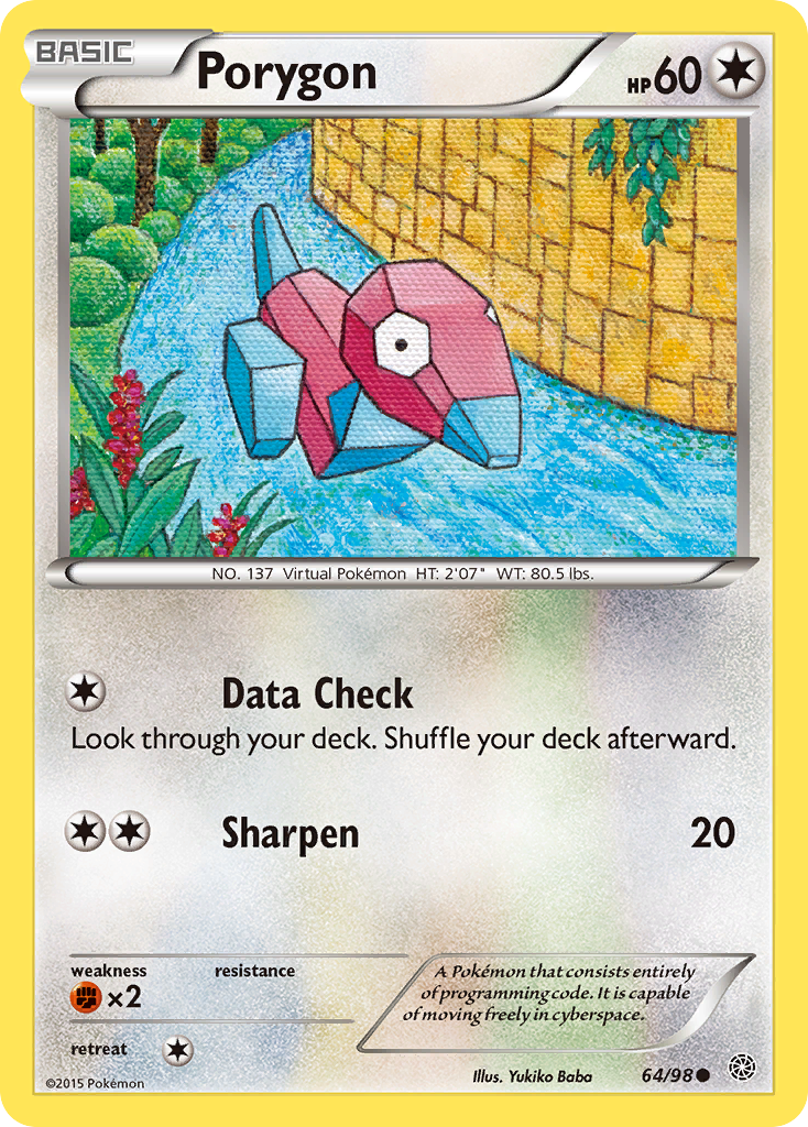 Porygon (64/98) [XY: Ancient Origins] | Event Horizon Hobbies CA