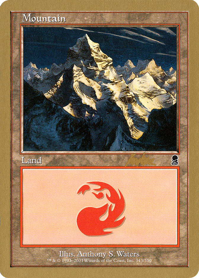 Mountain (bk343) (Brian Kibler) [World Championship Decks 2002] | Event Horizon Hobbies CA