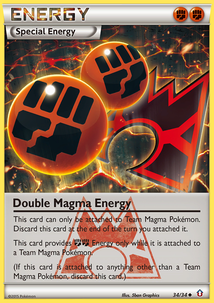 Double Magma Energy (34/34) [XY: Double Crisis] | Event Horizon Hobbies CA