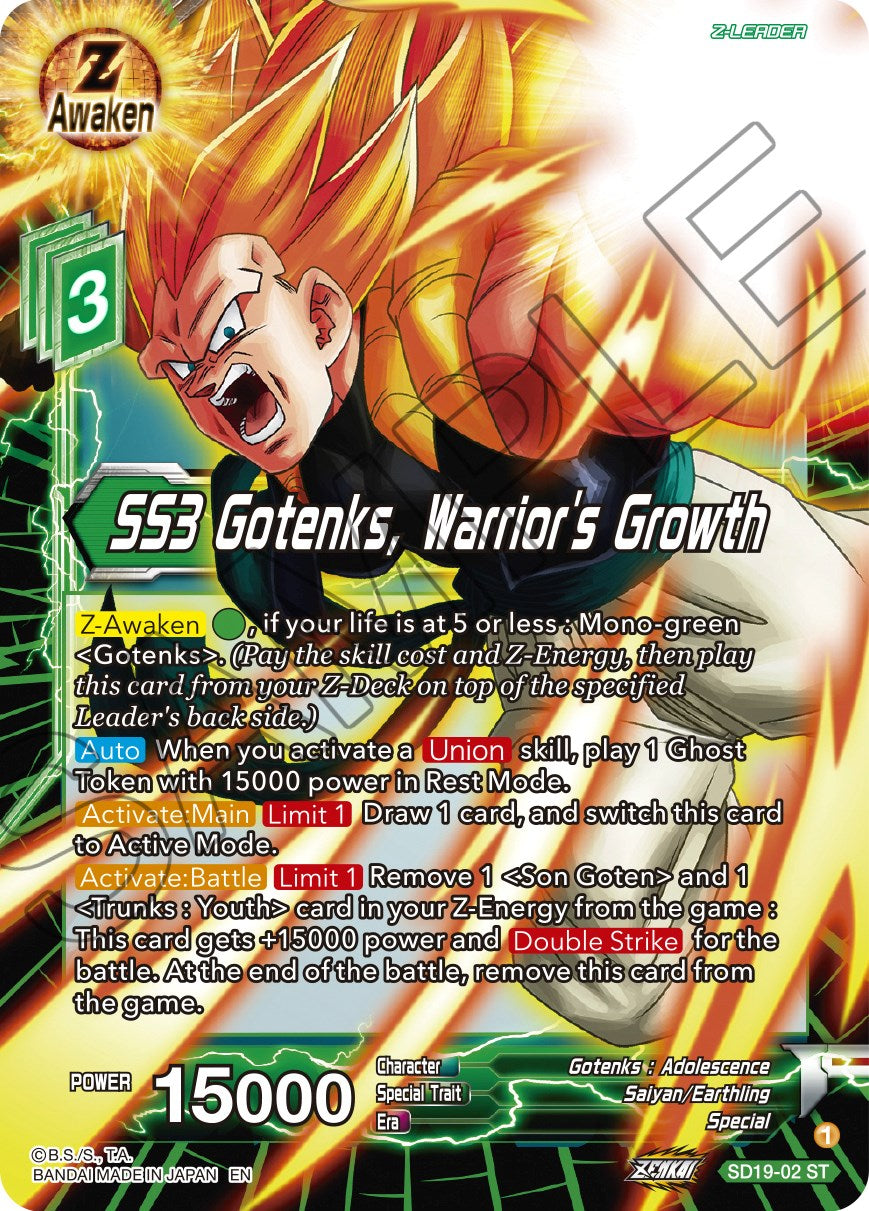 SS3 Gotenks, Warrior's Growth (SD19-02) [Dawn of the Z-Legends] | Event Horizon Hobbies CA