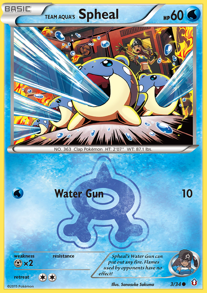 Team Aqua's Spheal (3/34) [XY: Double Crisis] | Event Horizon Hobbies CA