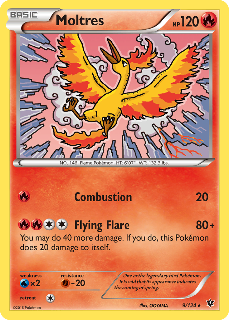 Moltres (9/124) [XY: Fates Collide] | Event Horizon Hobbies CA