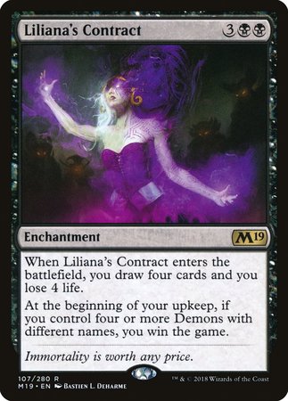 Liliana's Contract [Core Set 2019] | Event Horizon Hobbies CA