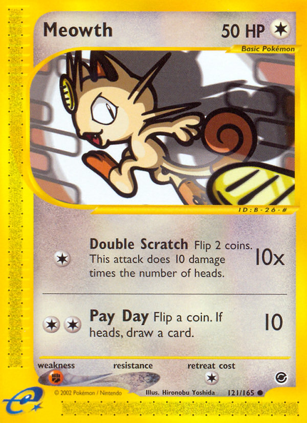 Meowth (121/165) [Expedition: Base Set] | Event Horizon Hobbies CA