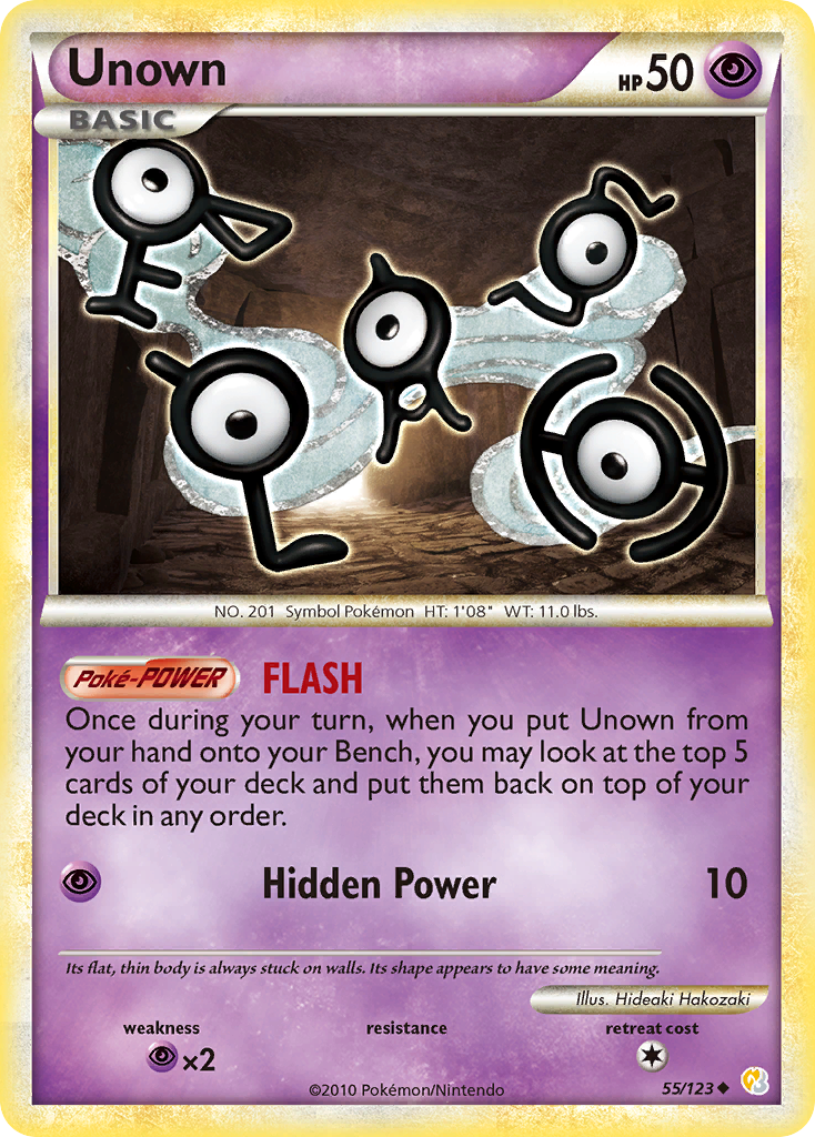 Unown (55/123) [HeartGold & SoulSilver: Base Set] | Event Horizon Hobbies CA