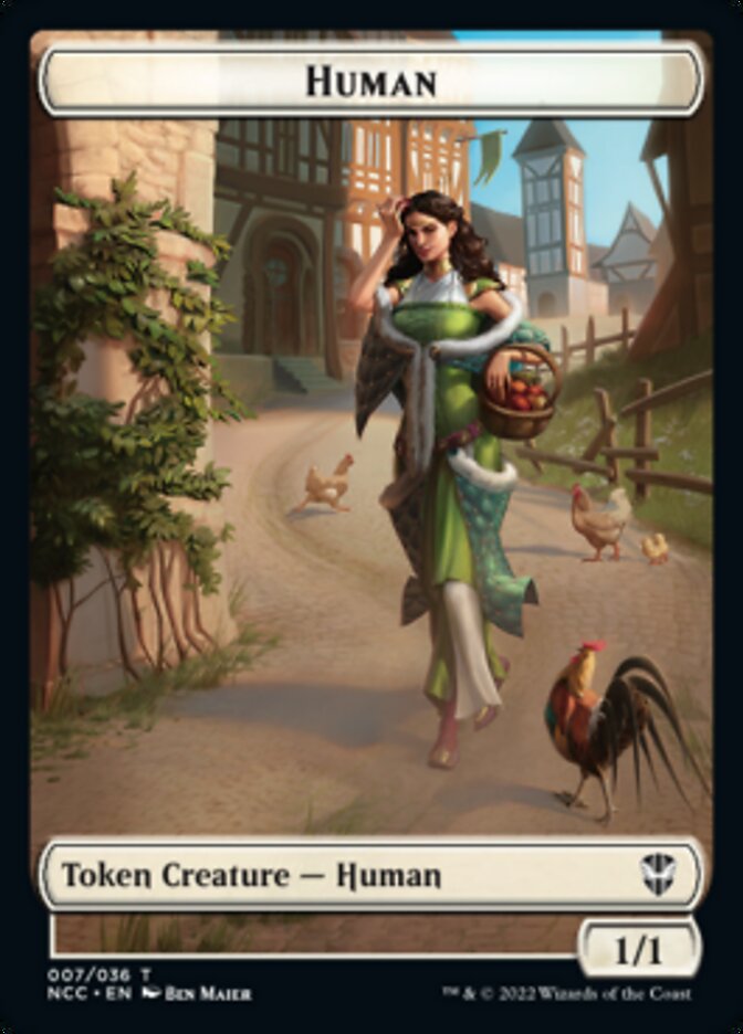 Eldrazi Spawn // Human Double-sided Token [Streets of New Capenna Commander Tokens] | Event Horizon Hobbies CA