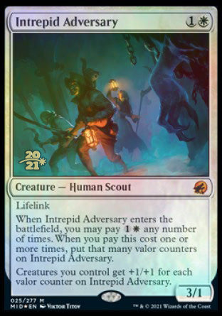 Intrepid Adversary [Innistrad: Midnight Hunt Prerelease Promos] | Event Horizon Hobbies CA