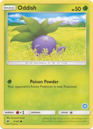 Oddish (4/147) (Deck Exclusive #11) [Sun & Moon: Trainer Kit - Alolan Ninetales] | Event Horizon Hobbies CA