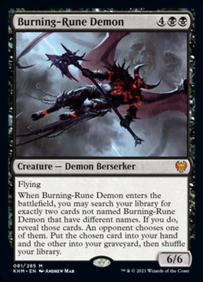 Burning-Rune Demon [Kaldheim] | Event Horizon Hobbies CA