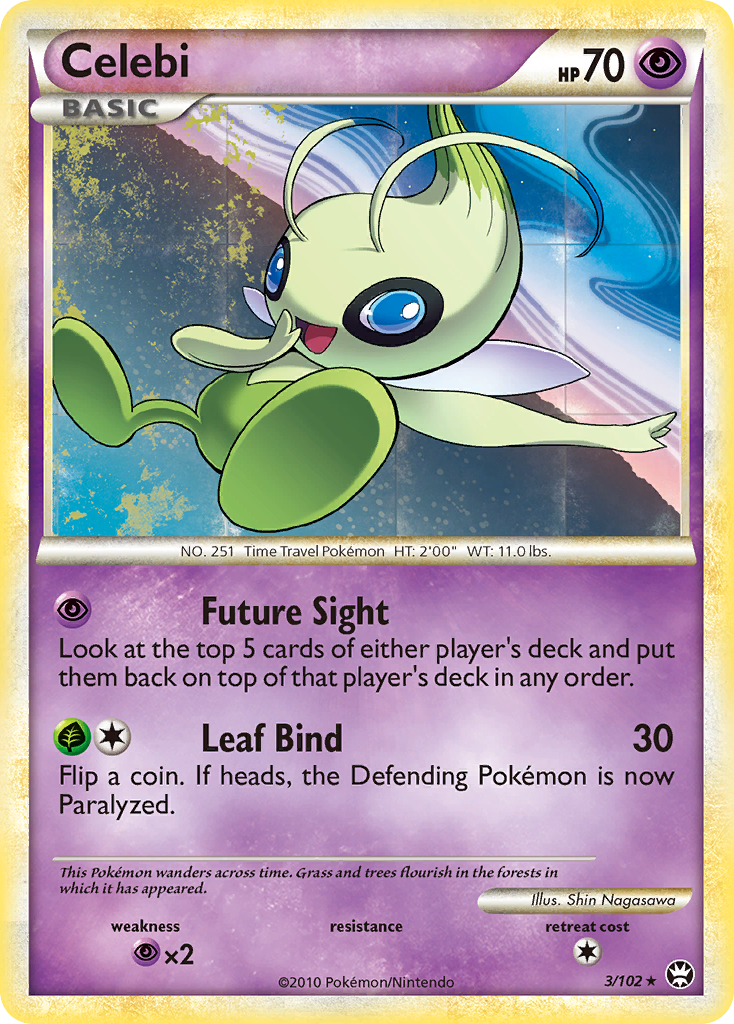 Celebi (3/102) [HeartGold & SoulSilver: Triumphant] | Event Horizon Hobbies CA