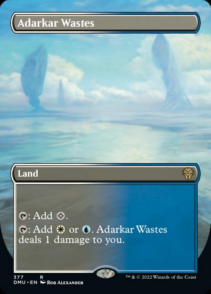 Adarkar Wastes (Borderless Alternate Art) [Dominaria United] | Event Horizon Hobbies CA