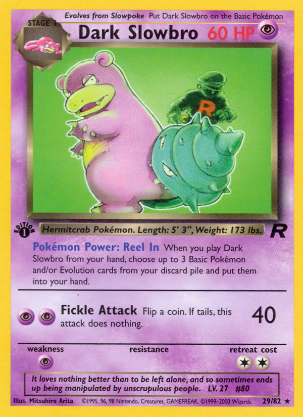 Dark Slowbro (29/82) [Team Rocket 1st Edition] | Event Horizon Hobbies CA