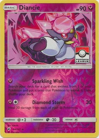 Diancie (94/147) (League Promo) [Sun & Moon: Burning Shadows] | Event Horizon Hobbies CA