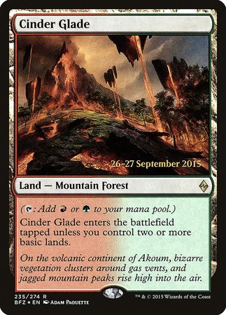 Cinder Glade [Battle for Zendikar Promos] | Event Horizon Hobbies CA