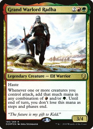 Grand Warlord Radha [Dominaria Promos] | Event Horizon Hobbies CA