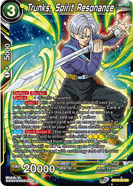 Trunks, Spirit Resonance (EX18-03) [Namekian Boost] | Event Horizon Hobbies CA