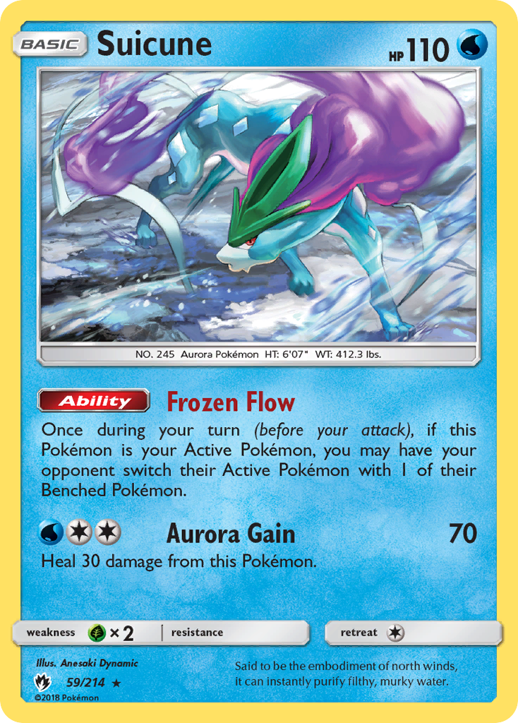 Suicune (59/214) [Sun & Moon: Lost Thunder] | Event Horizon Hobbies CA