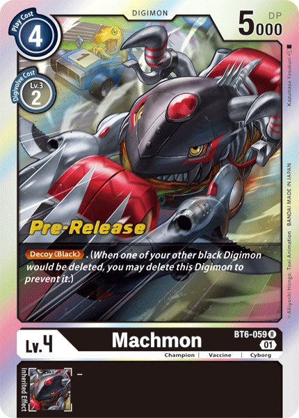 Machmon [BT6-059] [Double Diamond Pre-Release Cards] | Event Horizon Hobbies CA