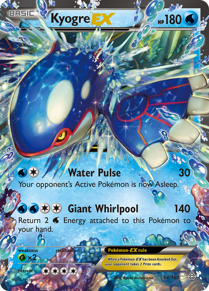 Kyogre EX (54/160) [XY: Primal Clash] | Event Horizon Hobbies CA