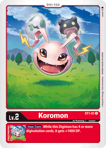 Koromon [ST1-01] [Starter Deck: Gaia Red] | Event Horizon Hobbies CA