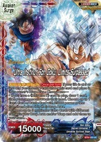 Son Goku // Ultra Instinct Son Goku, Limits Surpassed (BT9-100) [Universal Onslaught Prerelease Promos] | Event Horizon Hobbies CA