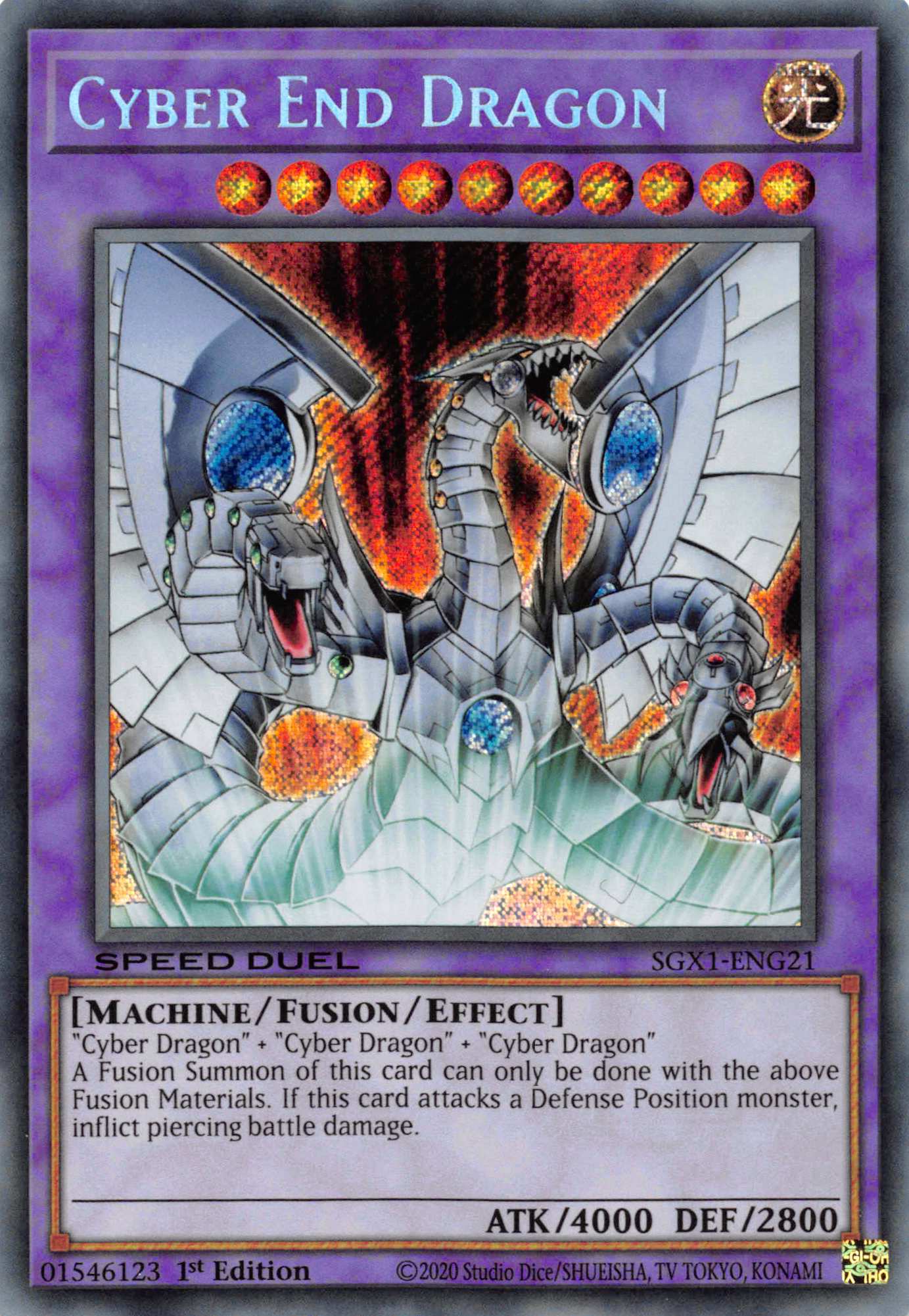 Cyber End Dragon [SGX1-ENG21] Secret Rare | Event Horizon Hobbies CA