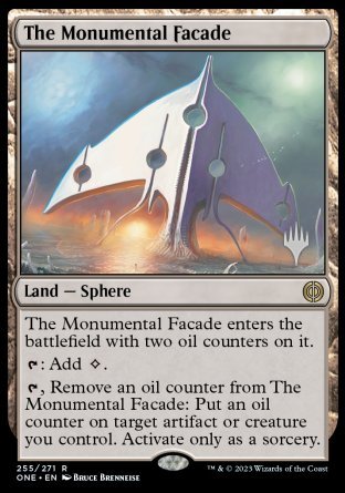 The Monumental Facade (Promo Pack) [Phyrexia: All Will Be One Promos] | Event Horizon Hobbies CA