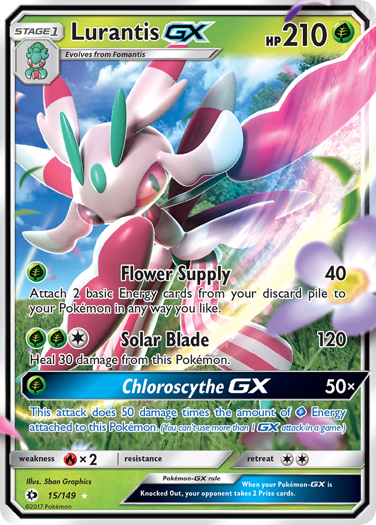 Lurantis GX (15/149) [Sun & Moon: Base Set] | Event Horizon Hobbies CA