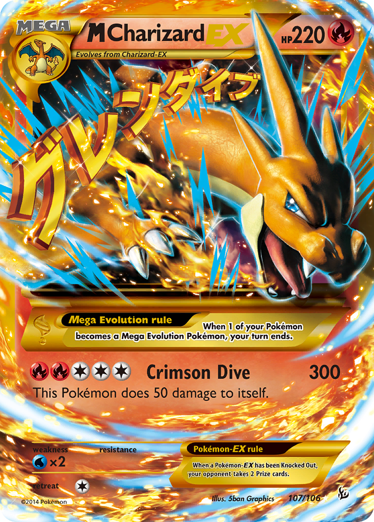 M Charizard EX (107/106) [XY: Flashfire] | Event Horizon Hobbies CA