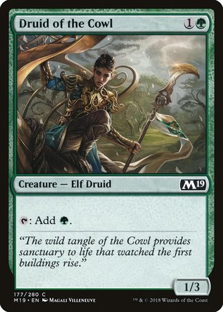 Druid of the Cowl [Core Set 2019] | Event Horizon Hobbies CA