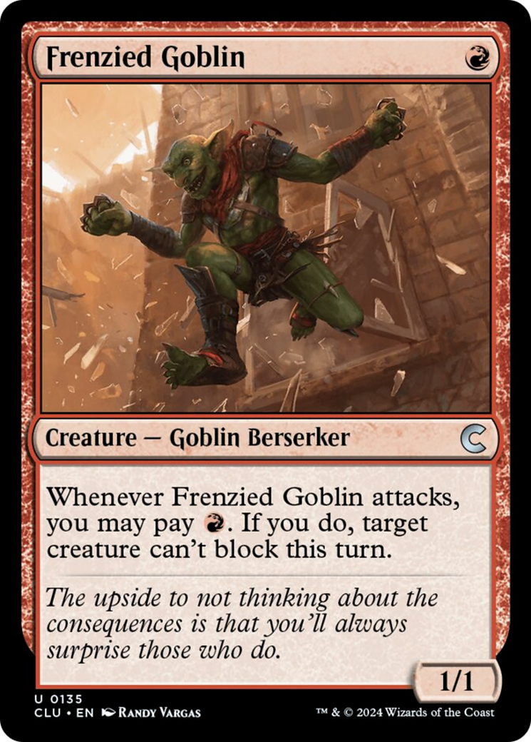 Frenzied Goblin [Ravnica: Clue Edition] | Event Horizon Hobbies CA