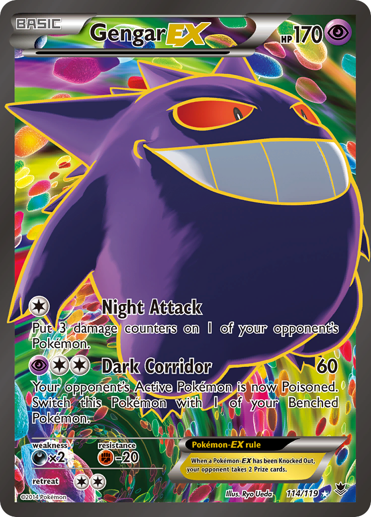 Gengar EX (114/119) [XY: Phantom Forces] | Event Horizon Hobbies CA