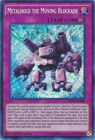 Metalhold the Moving Blockade [MVP1-ENS30] Secret Rare | Event Horizon Hobbies CA