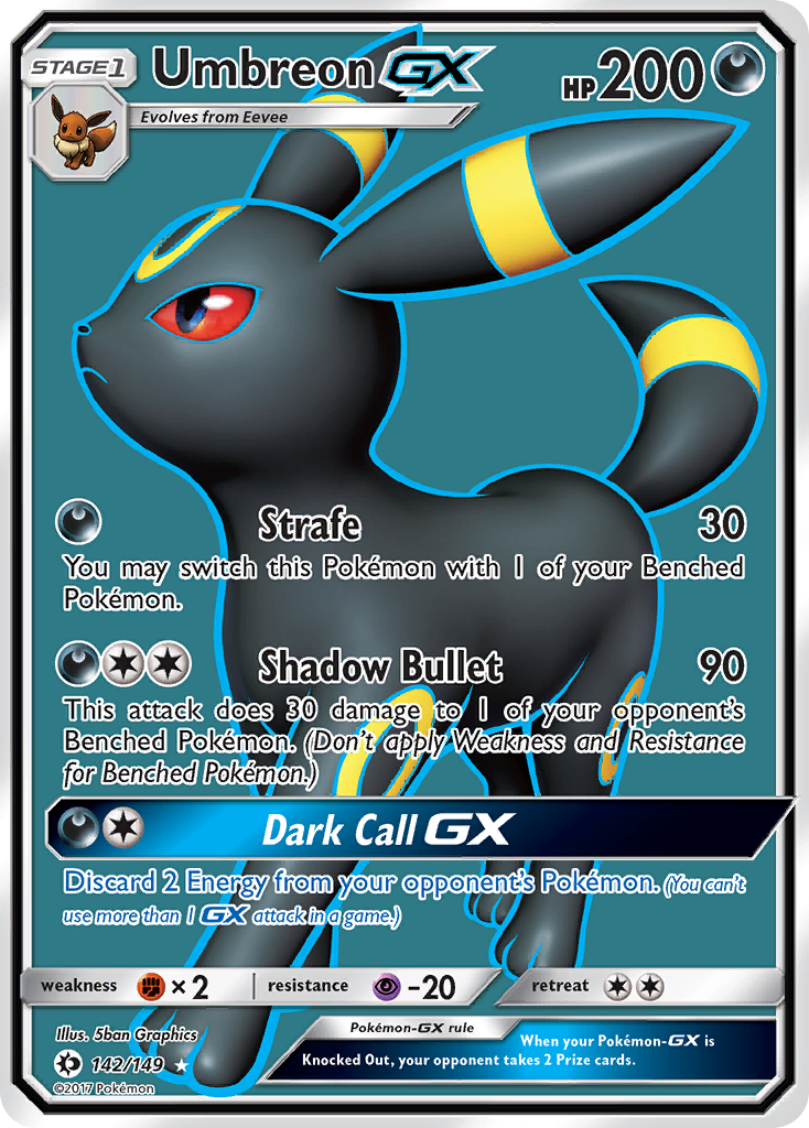 Umbreon GX (142/149) [Sun & Moon: Base Set] | Event Horizon Hobbies CA