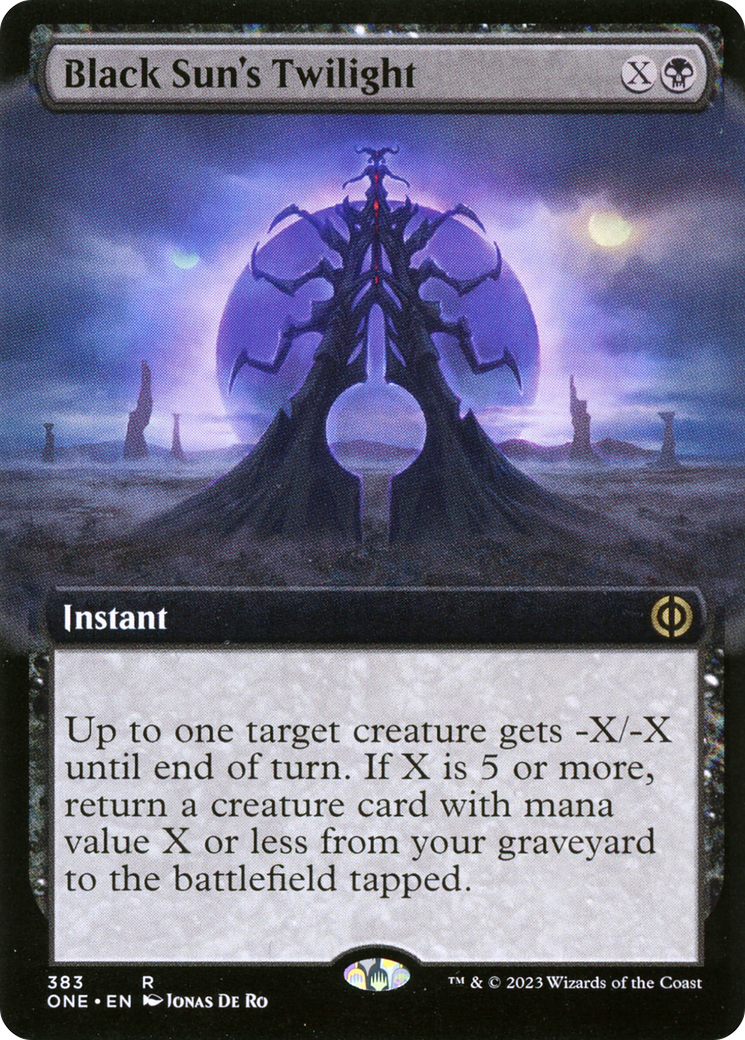 Black Sun's Twilight (Extended Art) [Phyrexia: All Will Be One] | Event Horizon Hobbies CA