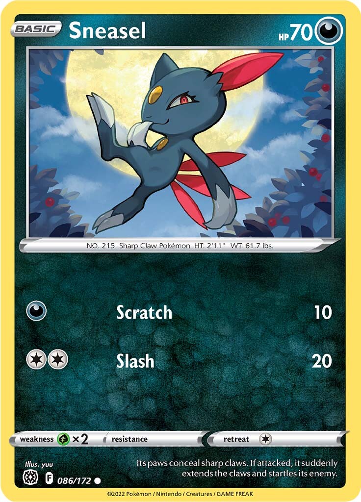 Sneasel (086/172) [Sword & Shield: Brilliant Stars] | Event Horizon Hobbies CA