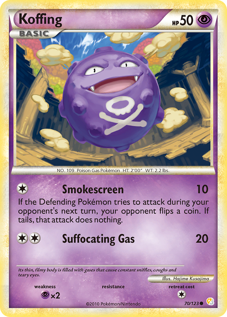 Koffing (70/123) [HeartGold & SoulSilver: Base Set] | Event Horizon Hobbies CA