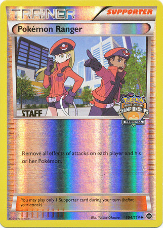 Pokemon Ranger (104/114) (Regional Championship Promo Staff) [XY: Steam Siege] | Event Horizon Hobbies CA