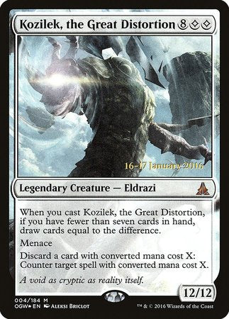 Kozilek, the Great Distortion [Oath of the Gatewatch Promos] | Event Horizon Hobbies CA