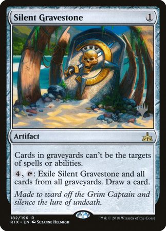 Silent Gravestone [Rivals of Ixalan Promos] | Event Horizon Hobbies CA