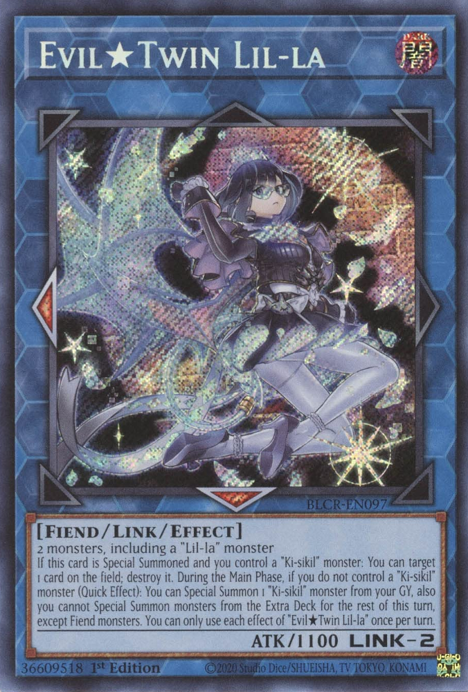 Evil Twin Lil-la [BLCR-EN097] Secret Rare | Event Horizon Hobbies CA