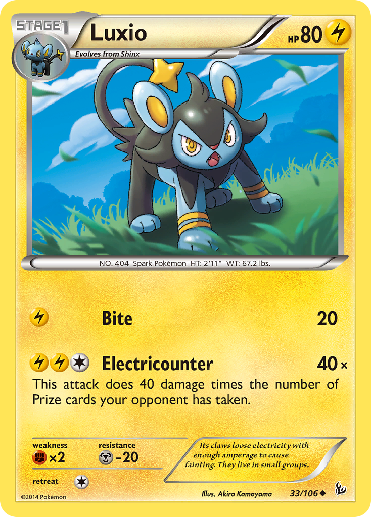 Luxio (33/106) [XY: Flashfire] | Event Horizon Hobbies CA